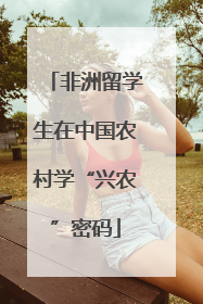 非洲留学生在中国农村学“兴农”密码
