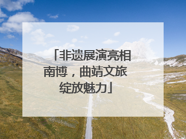 非遗展演亮相南博，曲靖文旅绽放魅力