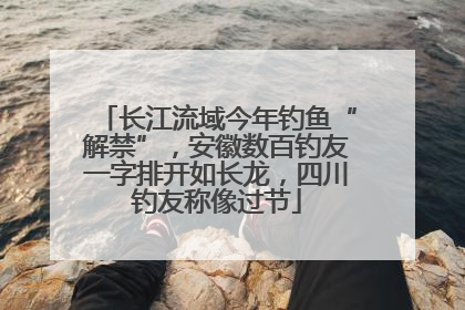 长江流域今年钓鱼“解禁”，安徽数百钓友一字排开如长龙，四川钓友称像过节