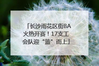 长沙雨花区街BA火热开赛！17支工会队迎“篮”而上