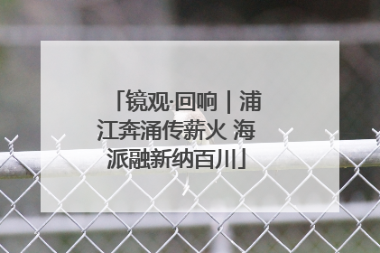 镜观·回响｜浦江奔涌传薪火 海派融新纳百川