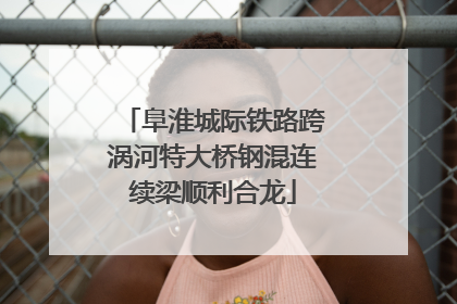 阜淮城际铁路跨涡河特大桥钢混连续梁顺利合龙