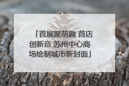 首展聚萌趣 首店创新意 苏州中心商场绘制城市新封面