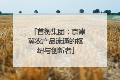 首衡集团：京津冀农产品流通的枢纽与创新者