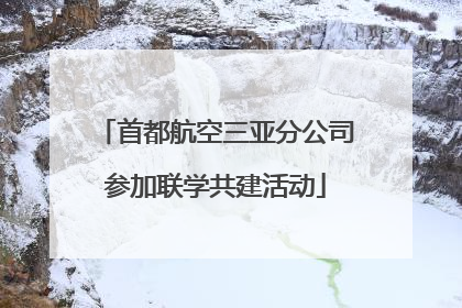 首都航空三亚分公司参加联学共建活动