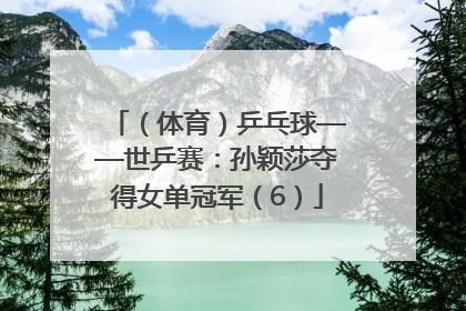 （体育）乒乓球——世乒赛：孙颖莎夺得女单冠军（6）