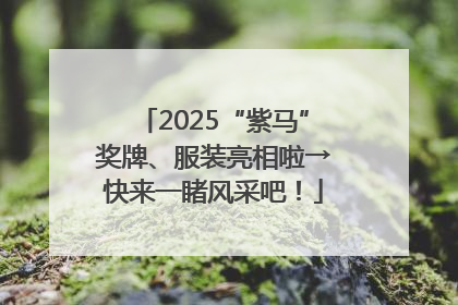 2025“紫马”奖牌、服装亮相啦→快来一睹风采吧！