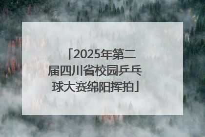 2025年第二届四川省校园乒乓球大赛绵阳挥拍