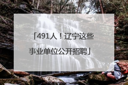 491人！辽宁这些事业单位公开招聘