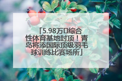 5.98万㎡综合性体育基地封顶！青岛将添国际顶级羽毛球训练比赛场所