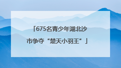675名青少年湖北沙市争夺“楚天小羽王”