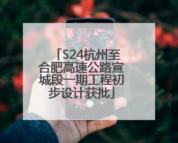 S24杭州至合肥高速公路宣城段一期工程初步设计获批